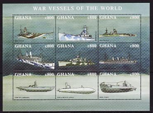 Гана, 1998, Военные корабли, лист
